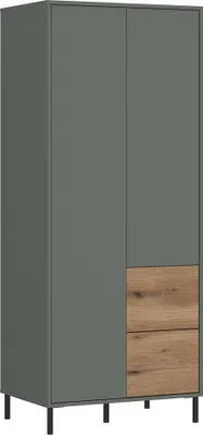 Produktbild von Kinderzimmer Kleiderschrank in grau-grün mit Eiche PARMA-129