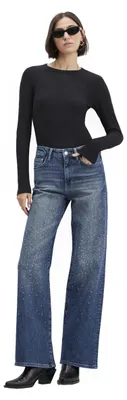 Produktbild von Mavi Damen Malibu Jeans, Dark Brushed Denim, 33/38