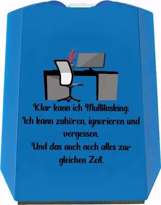 Produktbild von Multitasking Ironie Parkscheibe mit Spruch für das Auto