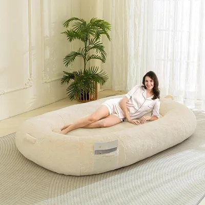 Immagine prodotto di Divano letto per cani - Divano letto per persone e cani - Persone e animali domestici - Divano letto - Cuscini - Divano letto con cuscini