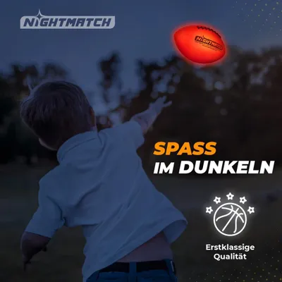 Produktbild von NIGHTMATCH Leuchtfootball - Gr.3 - Orange