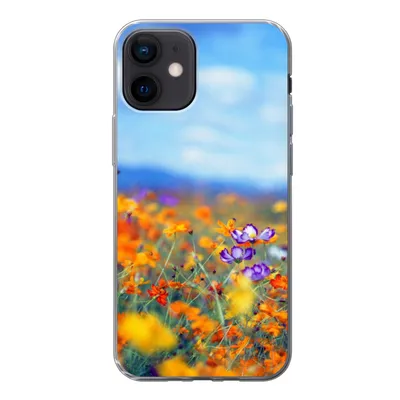Produktbild von MuchoWow® Handyhülle Schutzhülle Hülle für iPhone 12 Kosmos - Farben - Frühling Silikon Softcase Handy Hülle - Schutzhülle
