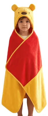 Immagine prodotto di Winnie the Pooh - Coperta con cappuccio per bambini NS10200 (taglia unica) (rossa/gialla)