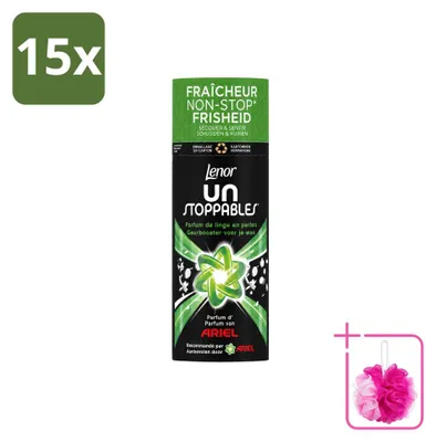 Produktbild von 15 x Lenor Unstoppables Ariel Duftbooster - 165 g - Sparpackung - 15 Stücke