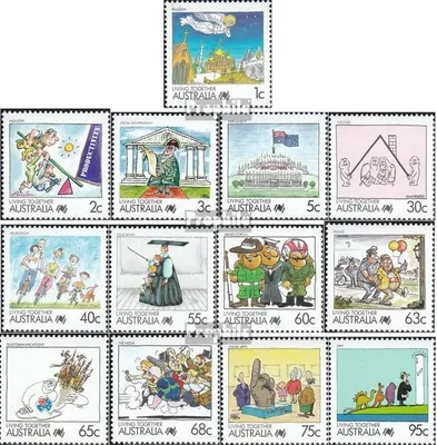 Produktbild von Briefmarken Australien 1988 Mi 1093-1105 (kompl.Ausg.) postfrisch Gesellschaft
