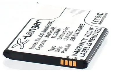 Produktbild von Akku für Samsung EB-BN750BBC Li-Ion 3,8 Volt 3100 mAh schwarz.