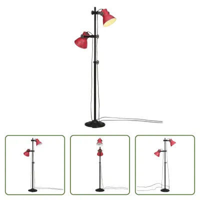 Obrázok produktu pre The Living Store Stojacia lampa 25 W Red 25x25x90/160 cm E27