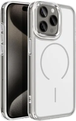 Image de Avizar, coque MagSafe pour iPhone 15 Pro Coque de protection hybride renforcée, blanche