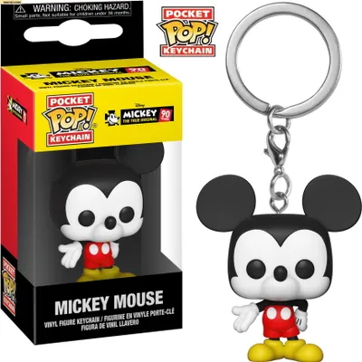 Produktbild von Disney Mickey Mouse 90 years  - Schlüsselanhänger Funko Pocket POP! Keychain