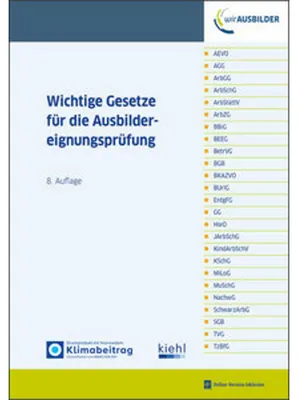Produktbild von Wichtige Gesetze für die Ausbildereignungsprüfung