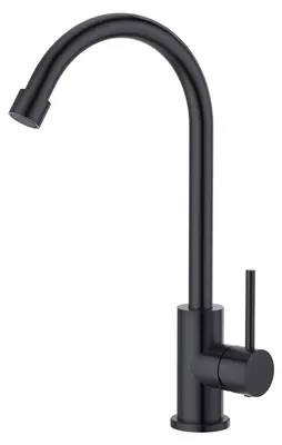 Immagine prodotto di Rubinetto per lavello da cucina, nero, monocomando, design moderno