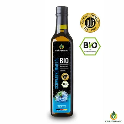 Produktbild von Kräuterland Schwarzkümmelöl gefiltert 500ml