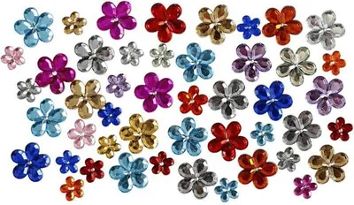 Image de Pierres strass, Couleurs assorties, D 6+10+12 mm, 252 pcs/ 1 pc