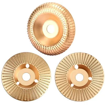 3er-Set Holzscheiben Ø 125 mm, Wolframcarbid, für Winkelschleifer