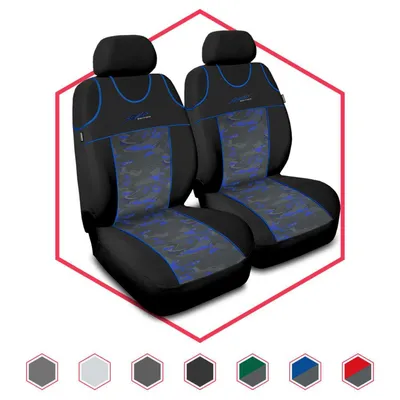 Produktbild von Autositzbezüge Universal Schonbezüge Sitzauflage PKW für Ford Focus Blau Stylus