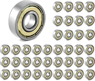 Produktbild von 40 Pack 608 ZZ Kugellager, Kugellager 608, Kugellager, 8mm x 22mm x 7mm Metall Double Shielded Miniatur Rillenkugellager für Skateboard Roller Inline Skates