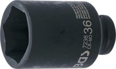 Productafbeelding van BGS 7236, krachtinzetstuk, diep, 36 mm, 12,5 (1/2")