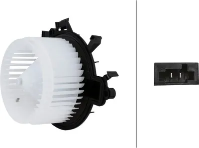 Image de Ventilateur d'habitacle 12 V 228 W 2 pôles HELLA adapté notamment pour IVECO DAILY