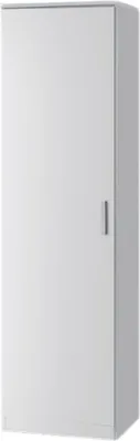 Image de Armoire ALABAMA – 1 porte – L50 x H184 x P52 cm – Blanc brillant – Design