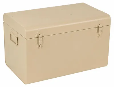 Produktbild von LOFT42 Aufbewahrungsbox, mittelgroß - Metall - Beige - 50x31x31, KI-generiertes Bild