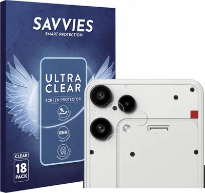 Produktbild von 18x Für Nothing Phone (3a) Lite (NUR Kameraschutz) Schutzfolie Savvies Displayschutz Display Schutz Folie Klar Transparent
