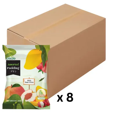 Produktbild von 8er-Pack COZZO Frucht Jelly Gelee Bonbons Mix sortiert 300g