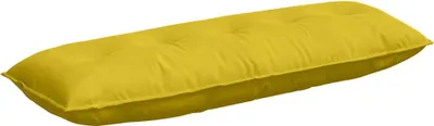 Zdjęcie produktu dla vidaXL Poduszka na plecy żółta 140 x 50 cm tkanina sztruksowa