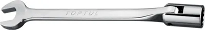 Produktbild von TOPTUL Doppel-Gelenkschlüssel AEEB1010 180mm Chrom-Vanadium-Stahl