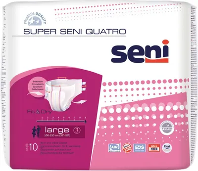 Produktbild von Super Seni Quatro Inkontinenzslip L 6X10 St