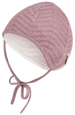 Produktbild von Sterntaler GOTS Strickmütze aus Baumwolle mit Ohrenklappen und Bindebändern,