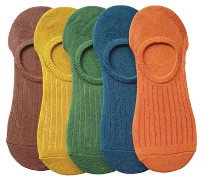 Image de Chaussettes Invisibles Fines Antidérapantes en Coton Unise...|Forêt 34–40 EU