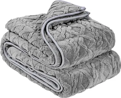Immagine prodotto di Coperta ponderata - Coperta terapeutica - 9 kg - 152 x 203 cm (queen size) - Pile sherpa - Imbottitura in perle di vetro - Per adulti 90-113 kg - Calmante contro ansia e stress - Grigio