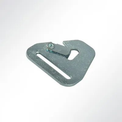 Produktbild von Lysel® Karabinerhaken, (B) 50mm in grau (1 Stück) 5000kg
