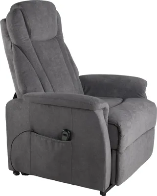 Produktbild von TV-Sessel >Toronto< bis 150kg, ellektrisch,  grau, Webstoff - 76x82x93cm (BxHxT)