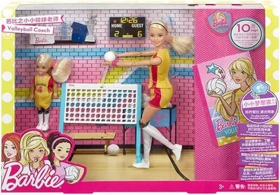 Zdjęcie produktu dla Barbie Siatkarka Chelsea Trenerka Siatkówki Mattel