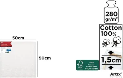 Produktbild von Unterlage 50 x 50 x 1,5 cm, 280 g/m² – Artix