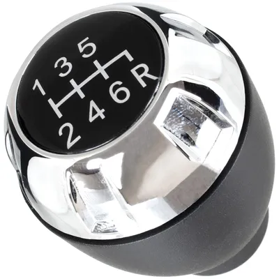 Produktbild von Jeep Wrangler 07-13 6-Gang-Schaltknauf SCHWARZ + CHROM