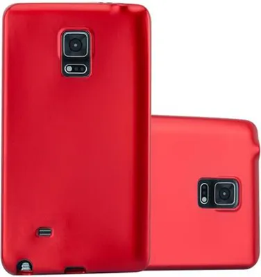 Obrázek produktu pro Cadorabo Protective Case for Samsung Galaxy NOTE EDGE Case in Red Pouzdro na mobilní telefon TPU Silikonové pouzdro Cover Case