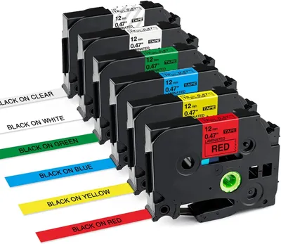 Produktbild von Kassettenband kompatibel für Brother P-Touch TZe-231 TZe-131 TZe-431 TZe-531 TZe-631 TZe-731 TZe TZ Tape 12mm Refill für P Touch 1000 PT H100LB H107 H110 E100 1005 1250  Etikettendrucker