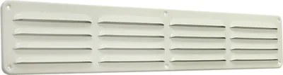 Produktbild von Lüftungsgitter LG-5009 W Lamellengitter Alu Weiß PVD 495 x 90 Zuluft Abluftgitter