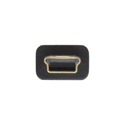 Produktbild von InLine USB 2.0 Flachkabel, USB A ST an Mini-B ST (5pol.), schwarz, 5m, 5 m, USB A, Mini-USB B, USB 2.0, Stecker/Stecker, Schwarz
