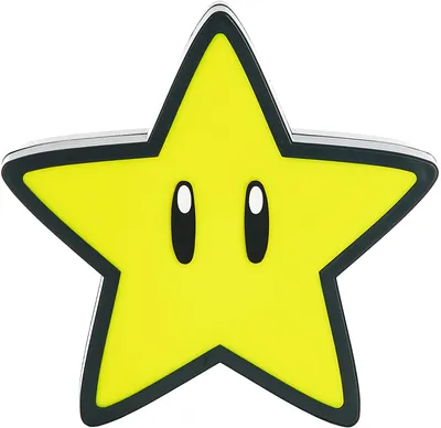 Produktbild von Paladone Super Mario Super Star, Leichte Dekorationsfigur, Schwarz, Gelb, Kunststoff, Stern, Akku, AAA