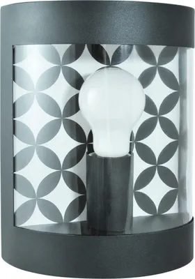 Obrázok produktu pre Vonkajšia nástenná lampa MURET, čierna matná, 1xE27x10W, hliník, rozmery: 23,8 x 18,2 x 10,4 cm, IP44, Polux
