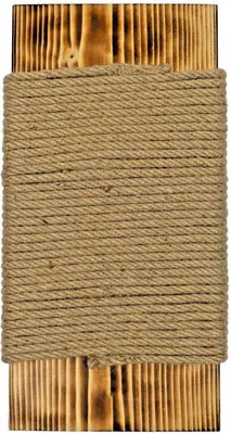 Image de Griffoir pour chat Griffoir mural bois et sisal 40x19 cm Flammé 10294