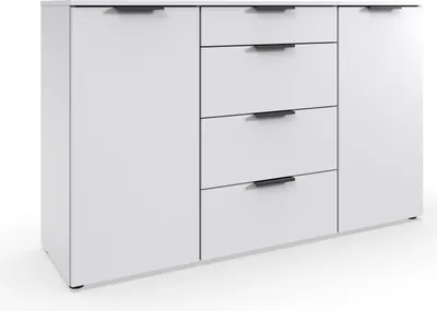 Produktbild von Sideboard >OXFORD< in WEISS - 135x84x41cm (BxHxT)