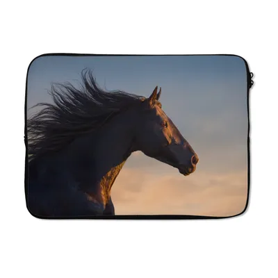 Produktbild von MuchoWow® Laptop Hülle 13 Zoll Pferd - Luft - Mähne Laptoptasche - Laptophülle - Sleeve - Rundumschutz