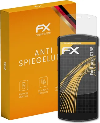 Produktbild von atFoliX FX-Antireflex 2x Schutzfolie kompatibel mit Urovo CT58 Displayfolie