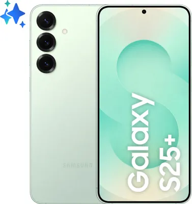 Produktbild von Samsung Galaxy S25+ Smartphone AI, Display 6.7'' QHD+ Dynamic AMOLED 2X, Fotokamera 50MP, RAM 12GB, 512GB, 4.900 mAh, Mint