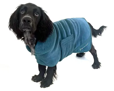 Immagine prodotto di Asciugamano in microfibra per cani Mountain Paws, estremamente assorbente, con