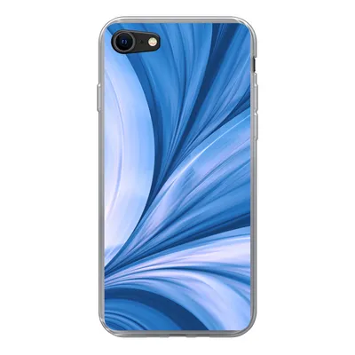 Produktbild von MuchoWow® Handyhülle Schutzhülle Hülle für iPhone 8 Blau - Abstrakt - Design Silikon Softcase Handy Hülle - Schutzhaube
